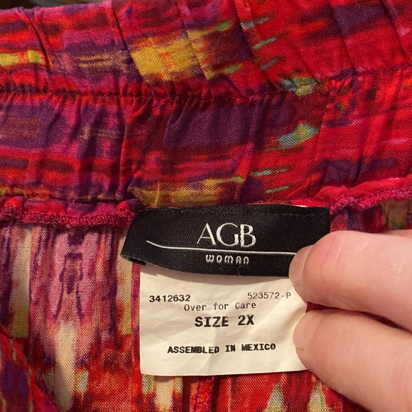 Colorful Patterned Women's Skirt, 2X - Picture 4 of 4